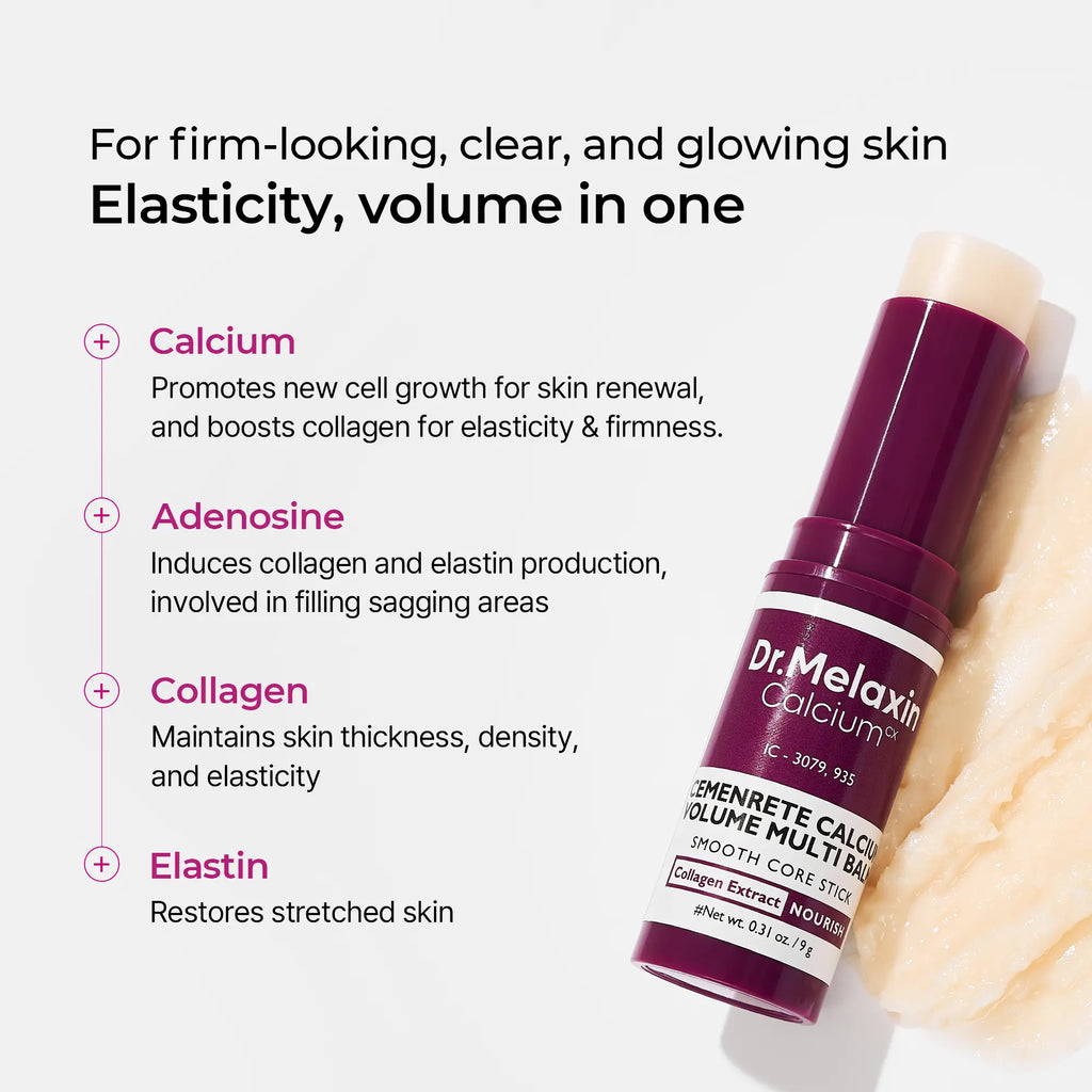 [Dr.Melaxin Official] Calcium Multi Balm Eye Care Routine Korean Skin Care Anti-Aging Cosmetics Collagen Eye Stick 9G
