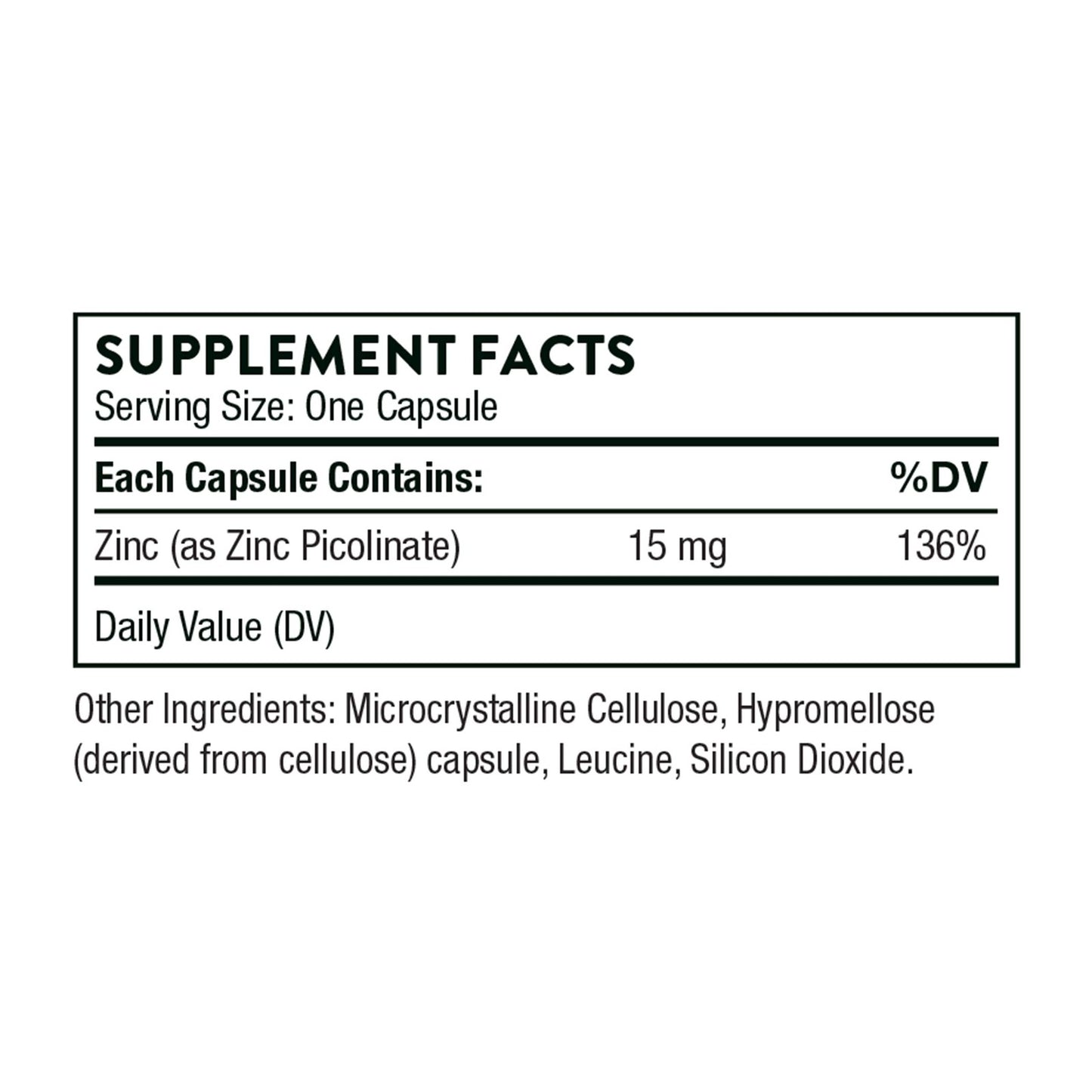 Thorne Zinc Picolinate 15Mg - Highly Absorbable Zinc Supplement - Supp