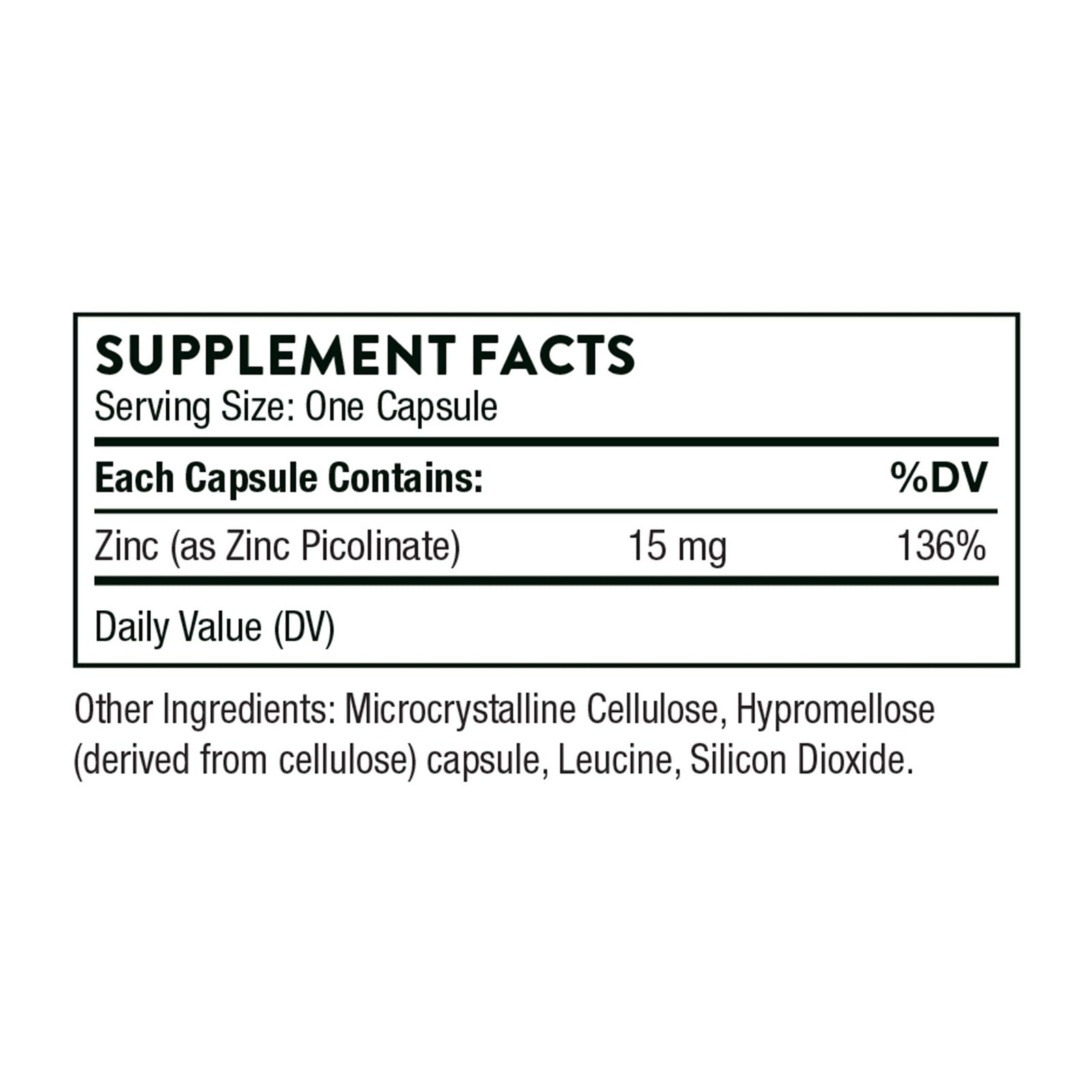 Thorne Zinc Picolinate 15Mg - Highly Absorbable Zinc Supplement - Supp