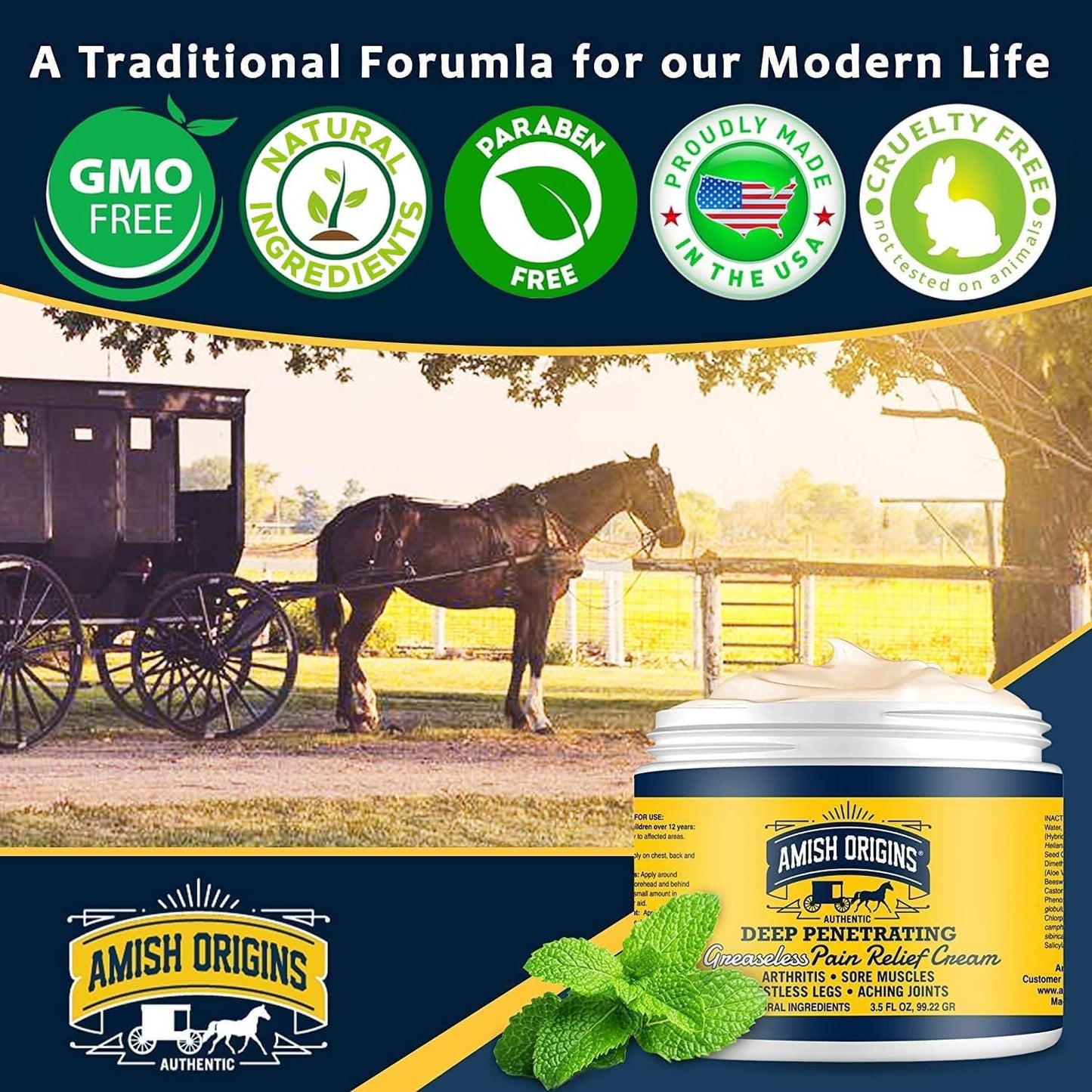 Maximum Strength Arthritis Pain Relief Cream 7 Oz for Joints Muscles