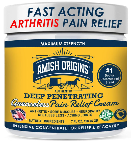 Maximum Strength Arthritis Pain Relief Cream 7 Oz for Joints Muscles